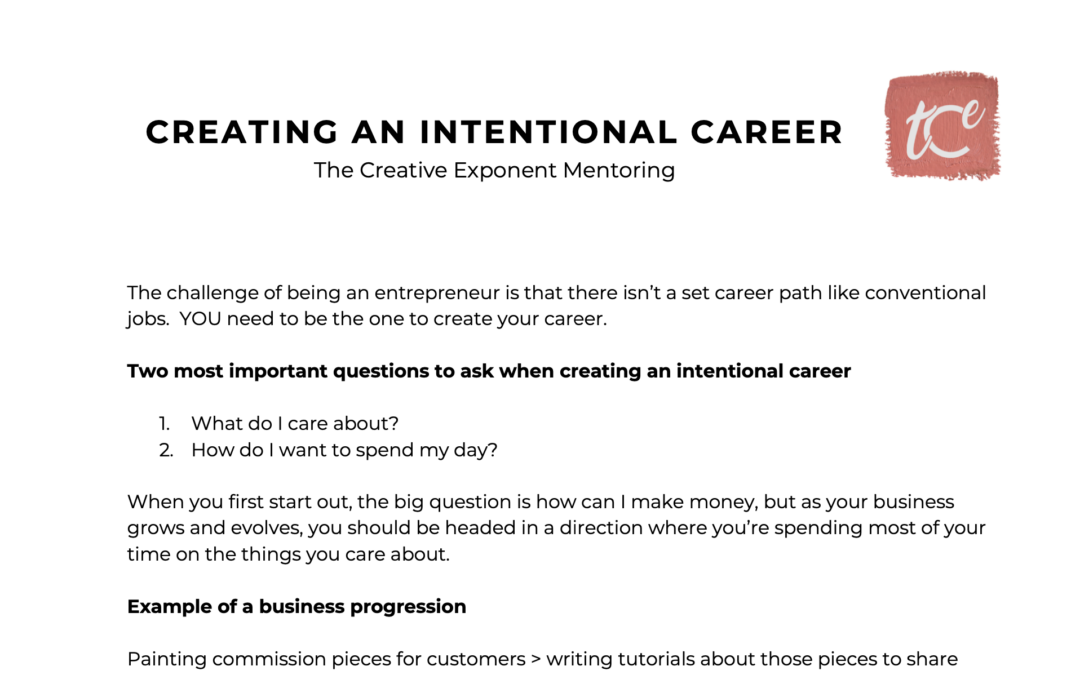 Creating an Intentional Career